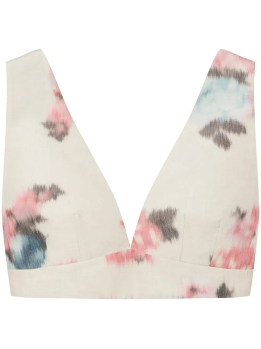 V-Neck Floral Top