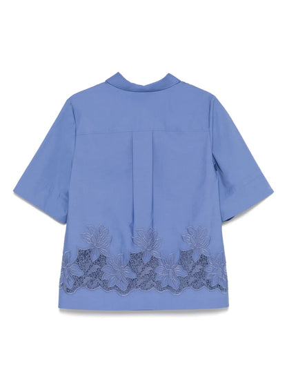 Floral-Embroidered Blouse