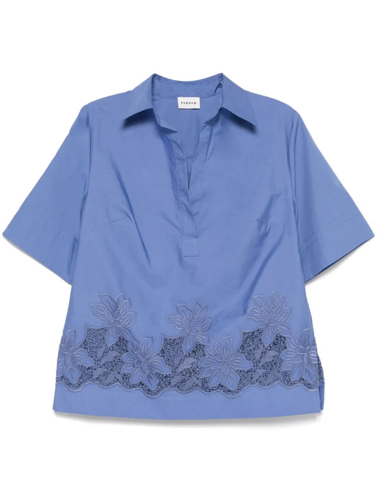 Floral-Embroidered Blouse