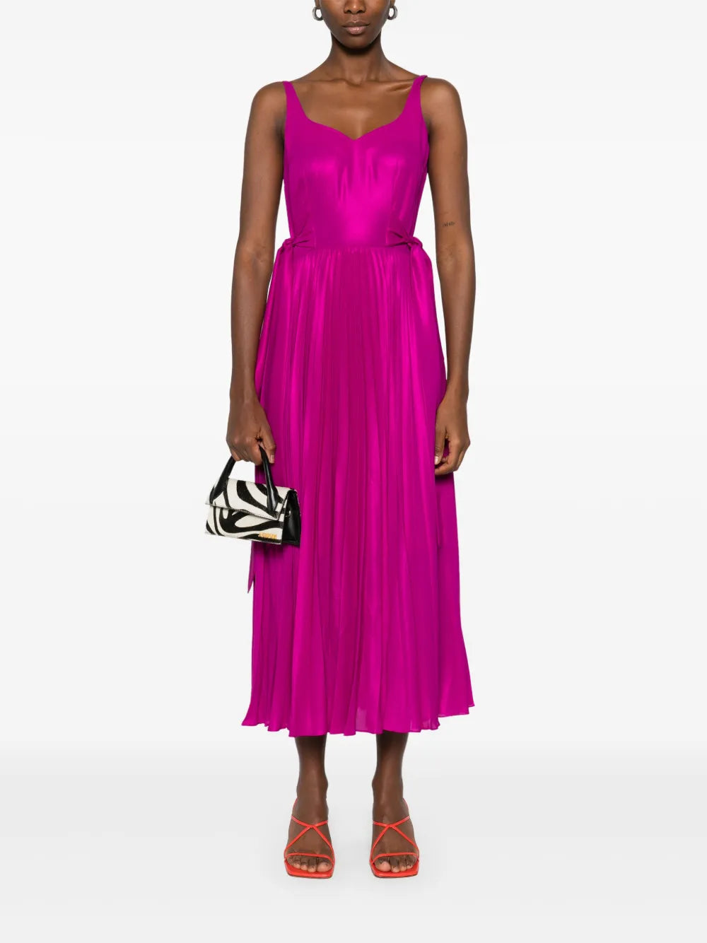 Metallic-Effect Maxi Dress