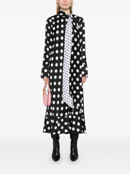 Polka-Dot Maxi Dress
