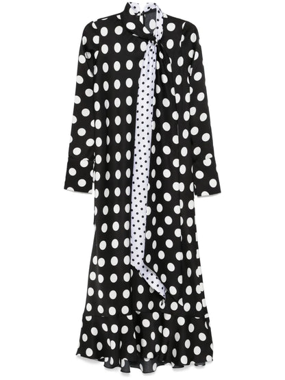 Polka-Dot Maxi Dress