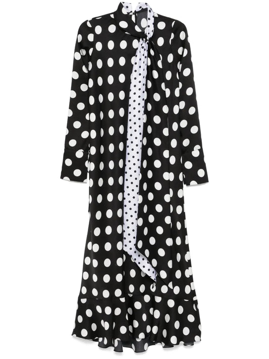 Polka-Dot Maxi Dress