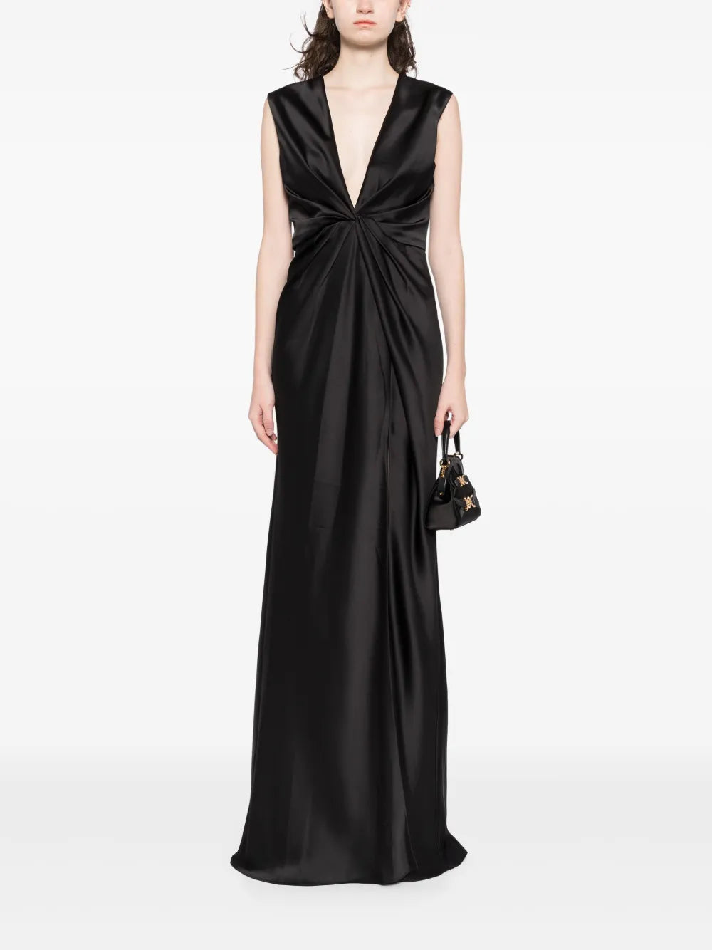 Fluid Twisted Draped Dress