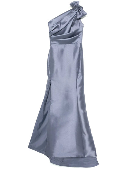 Mikado Draped Bodice Dress