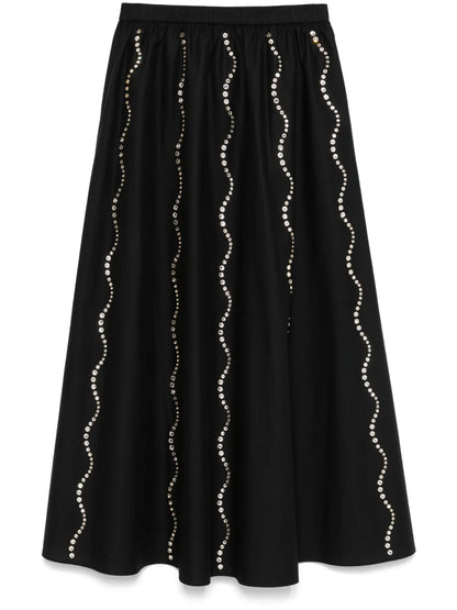 Crystal-Embellished Maxi Skirt