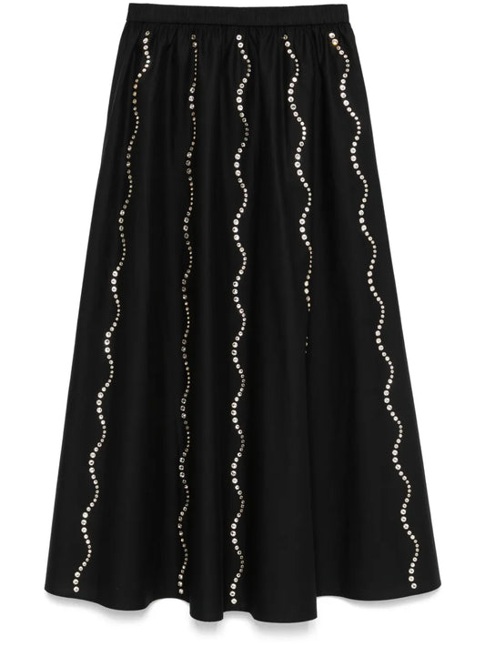 Crystal-Embellished Maxi Skirt