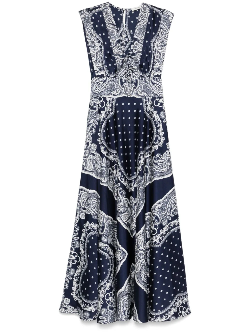 Paisley-Print Maxi Dress