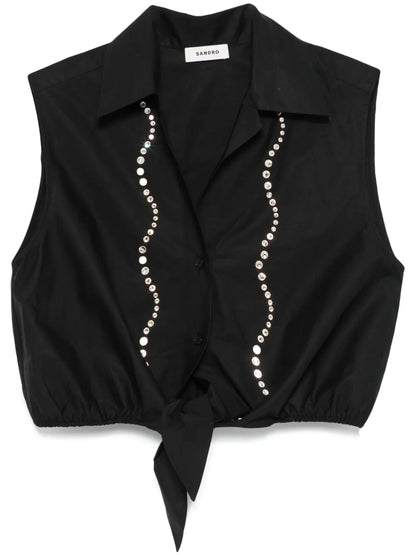 Crystal-Embellished Top