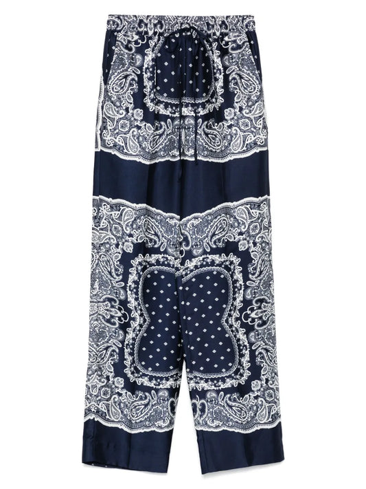 Paisley-Print Trousers