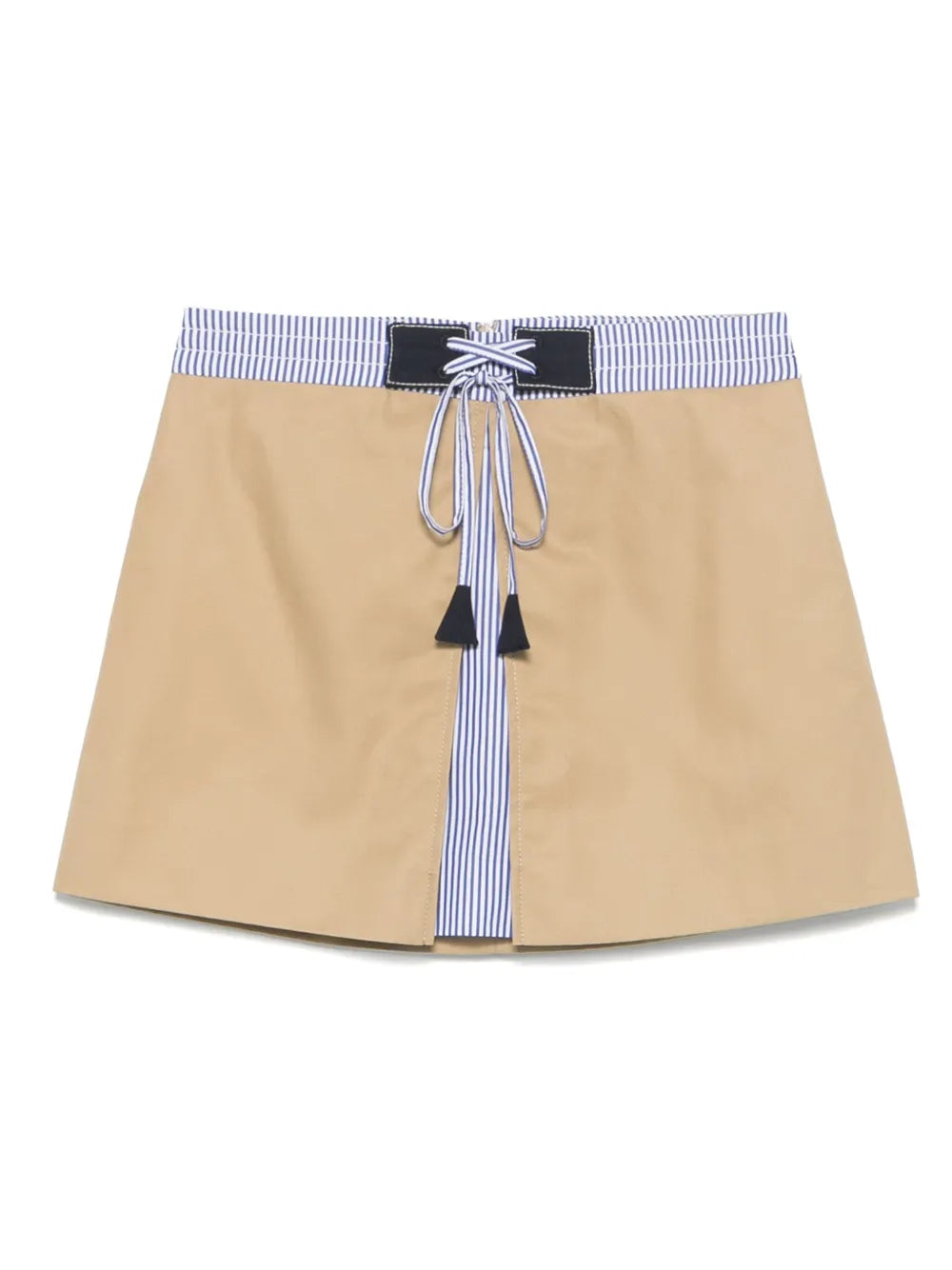 Pleat-Detail Mini Skirt