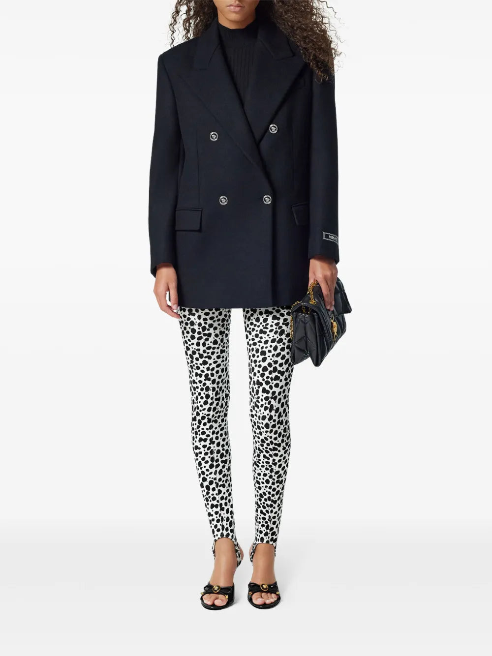 Dalmatian-Print Stirrup Leggings
