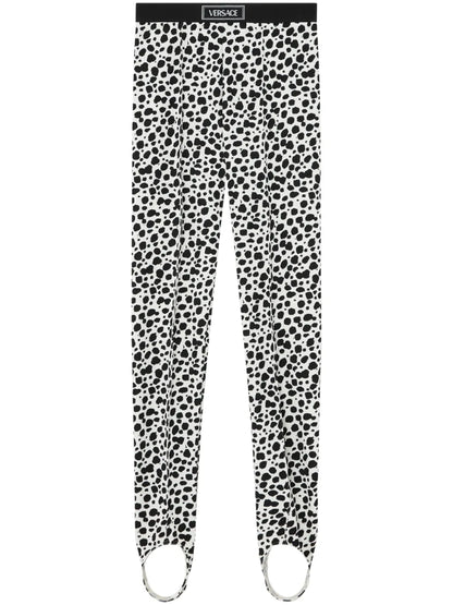 Dalmatian-Print Stirrup Leggings