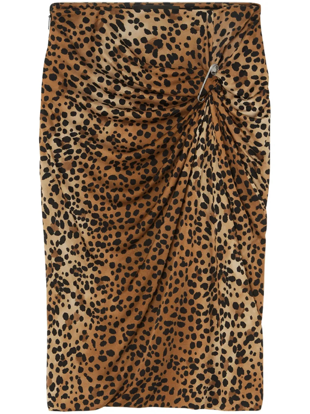 Leopard-Print Mini Skirt