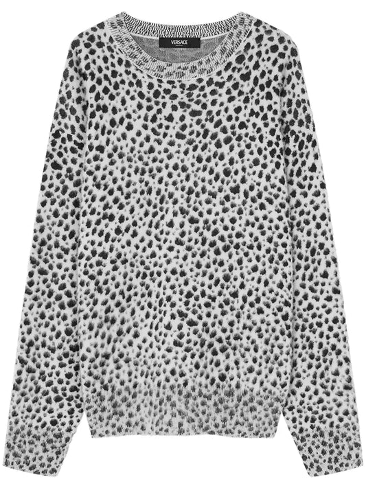 Dalmatian-Print Sweater