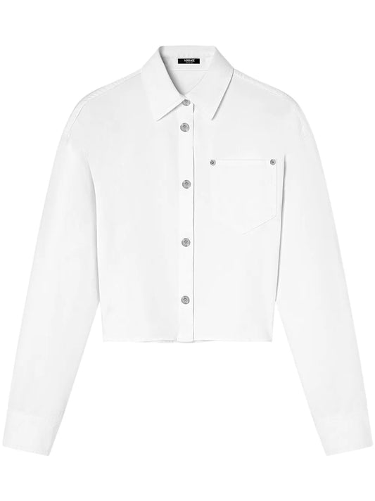 Cropped Denim Shirt
