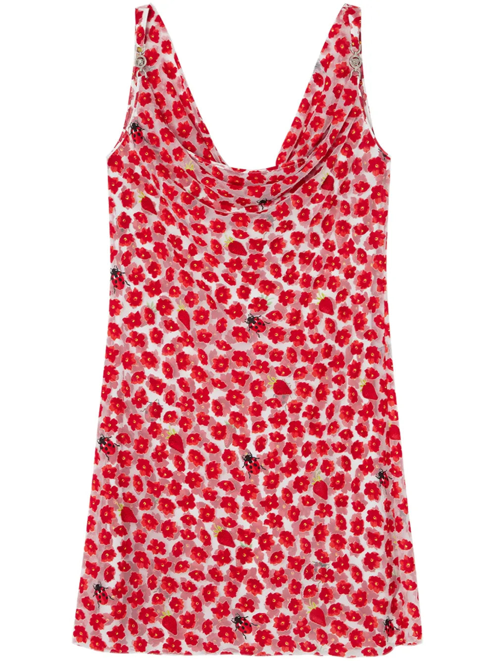 Strawberry Garden Devoré Mini Dress
