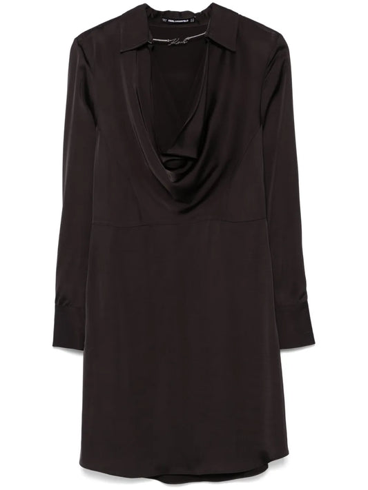 Logo-Chain Detailed Mini Dress