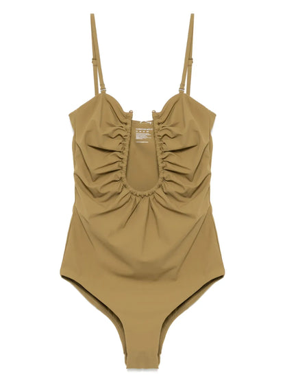 Arced Ruched Swimsuit