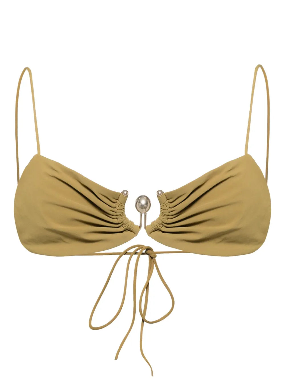 Ruched Orbit Miniscule Bikini Top