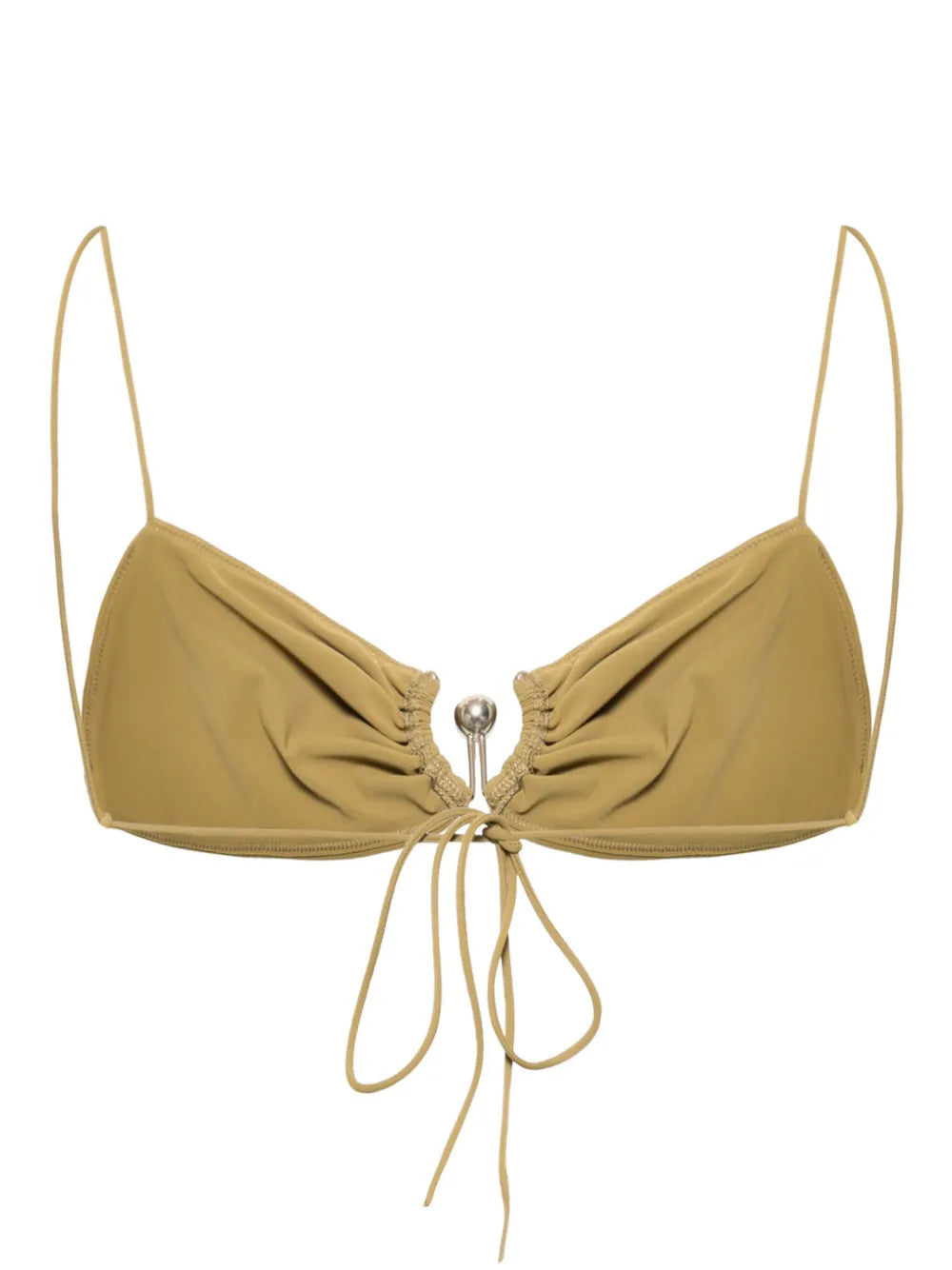 Ruched Orbit Miniscule Bikini Top