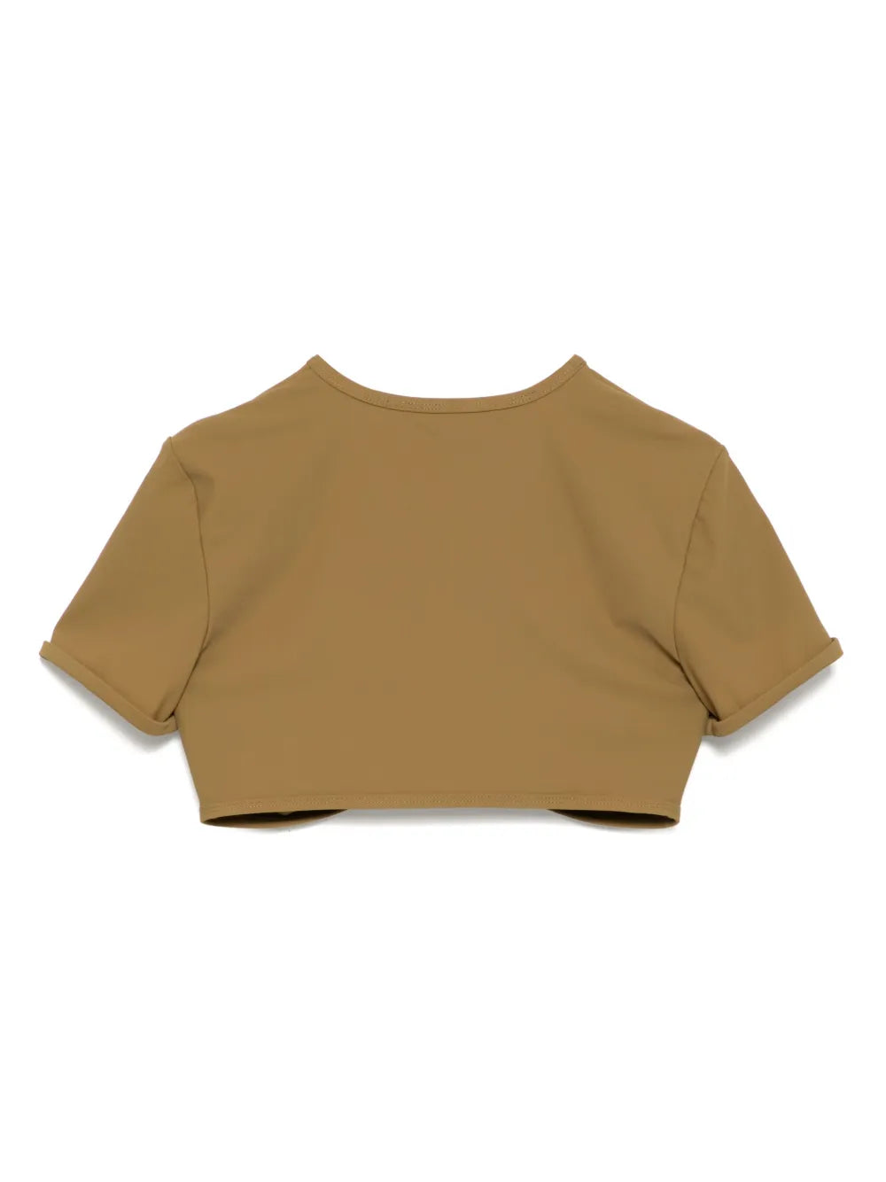 Ruched Orbit Crop T-Shirt
