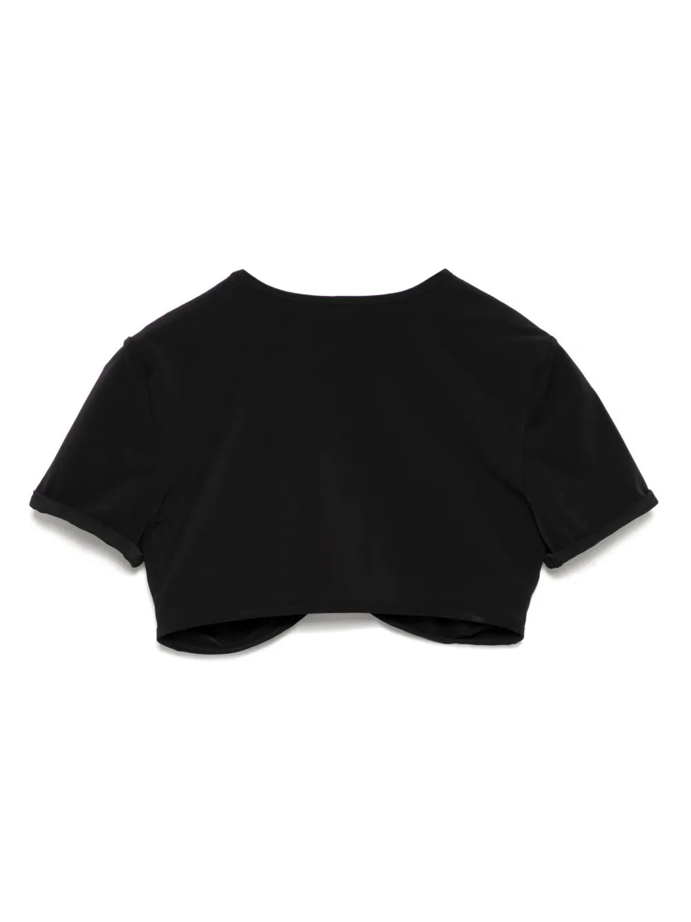 Ruched Orbit Crop T-Shirt