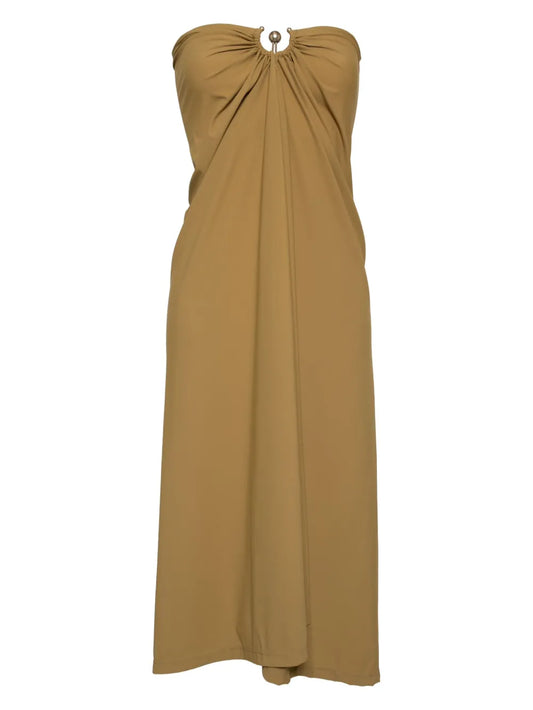 Ruched Orbit Split Dress