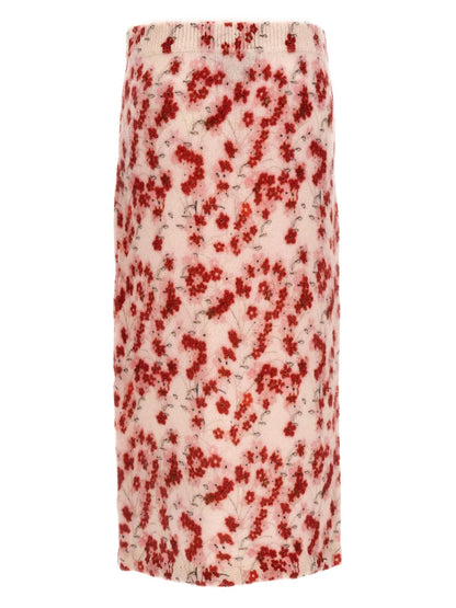 Floral Knitted Skirt