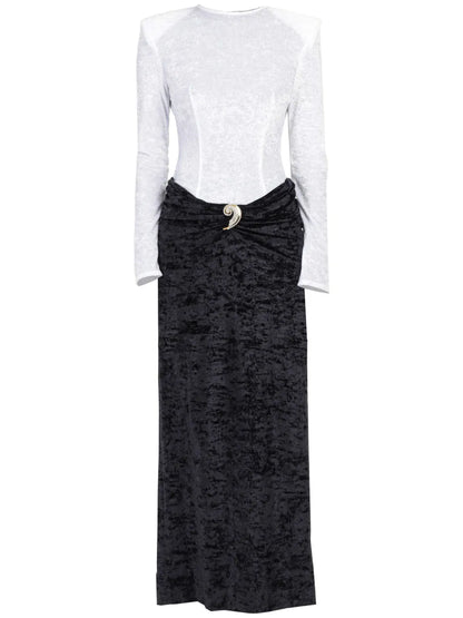 Bi-Colour Maxi Dress