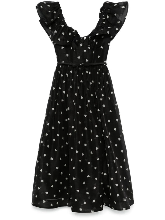 Crush Frilled Midi Dress
