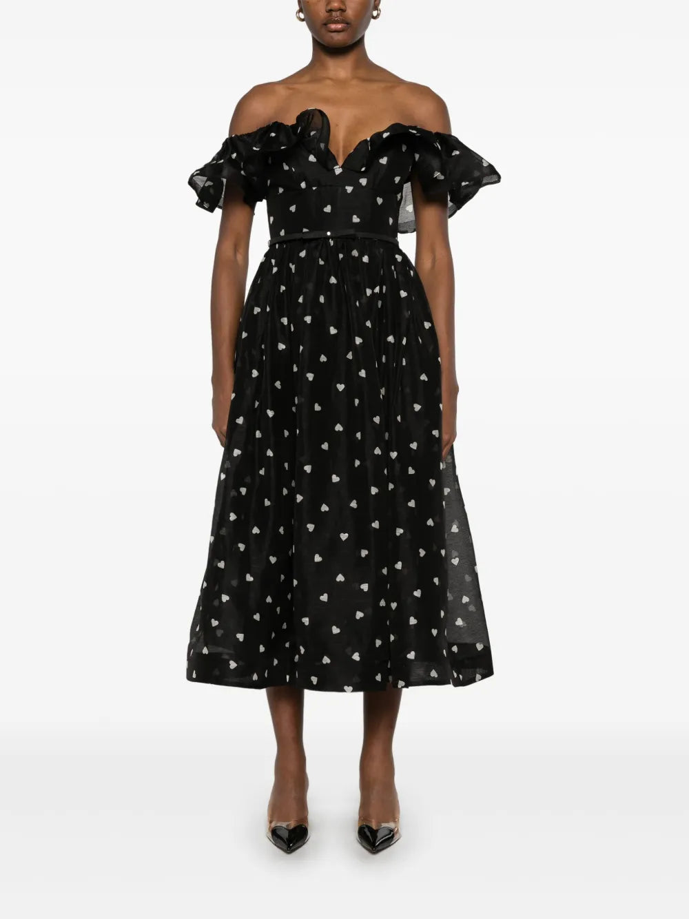 Crush Frilled Midi Dress