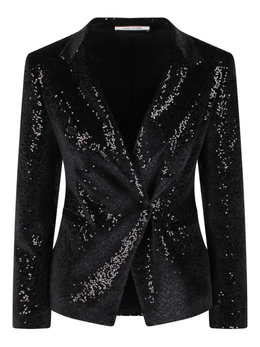 Sequin-Embellished Blazer