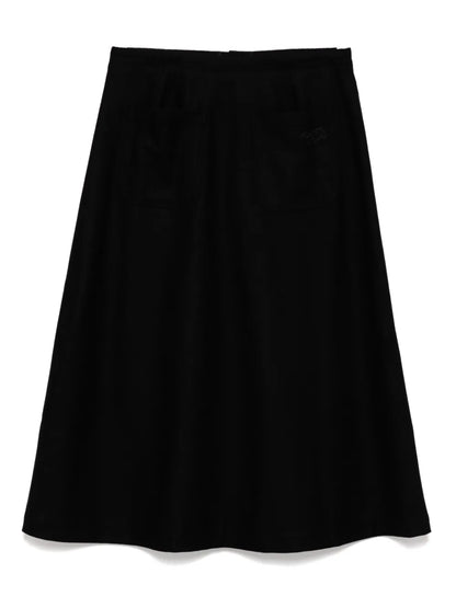 Snaps Midi Skirt