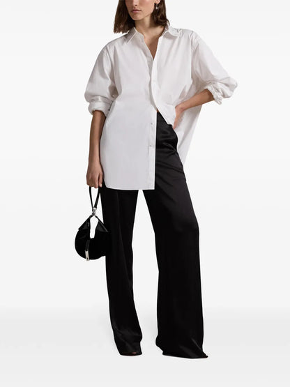 Satin Flared Trousers