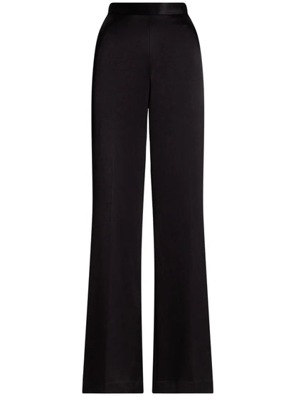 Satin Flared Trousers