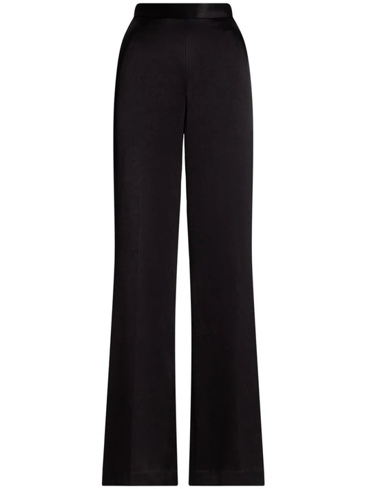 Satin Flared Trousers