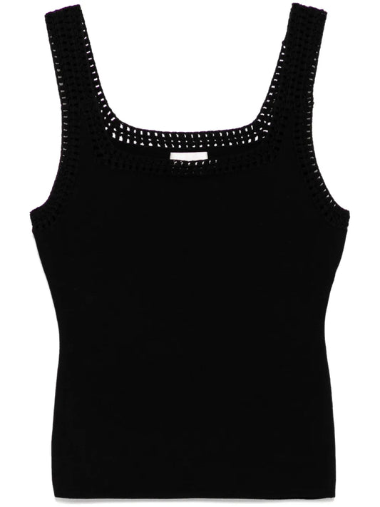 Tazia Crocheted-Edge Tank Top