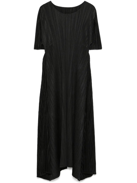 Pleated Midi Dress