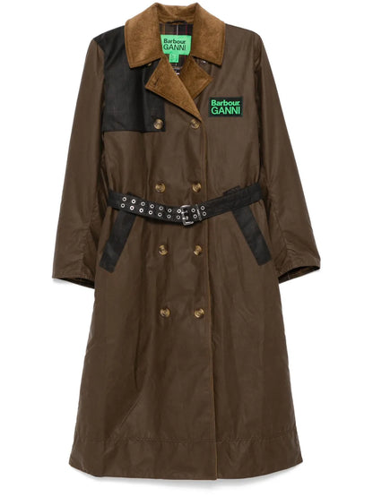 Wax-Coated Trench Coat