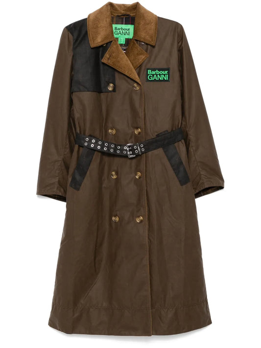 Wax-Coated Trench Coat