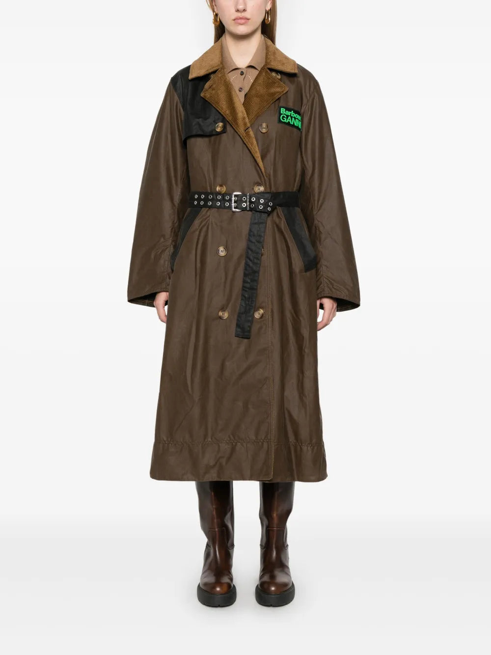 Wax-Coated Trench Coat