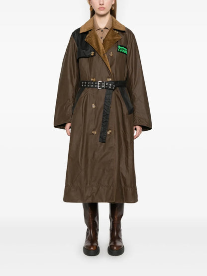 Wax-Coated Trench Coat