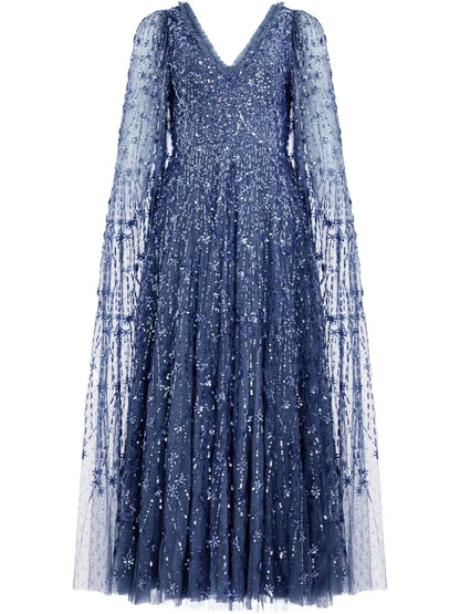 Sequin-Embellished Gown