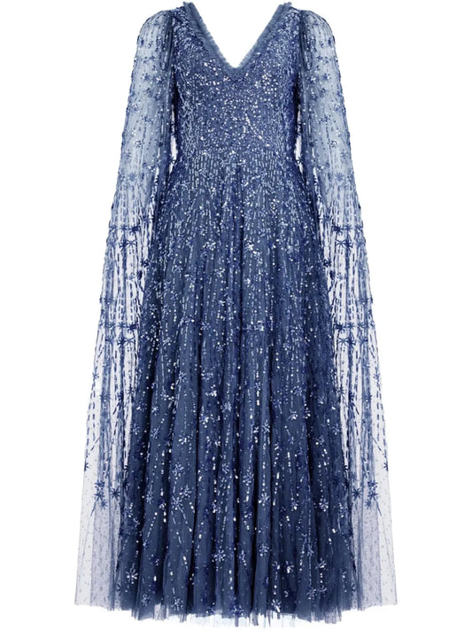 Sequin-Embellished Gown