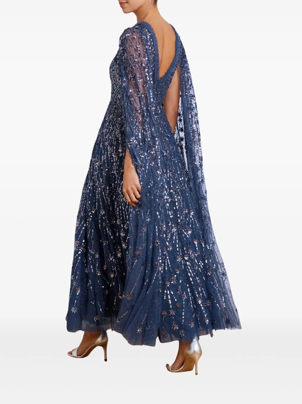 Sequin-Embellished Gown