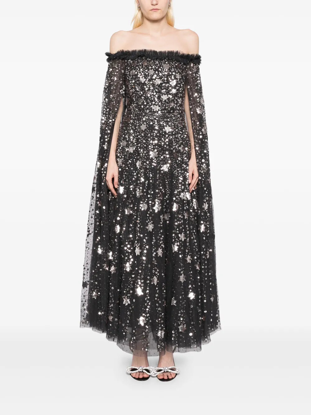 Shooting Stars Cape Ankle Dress