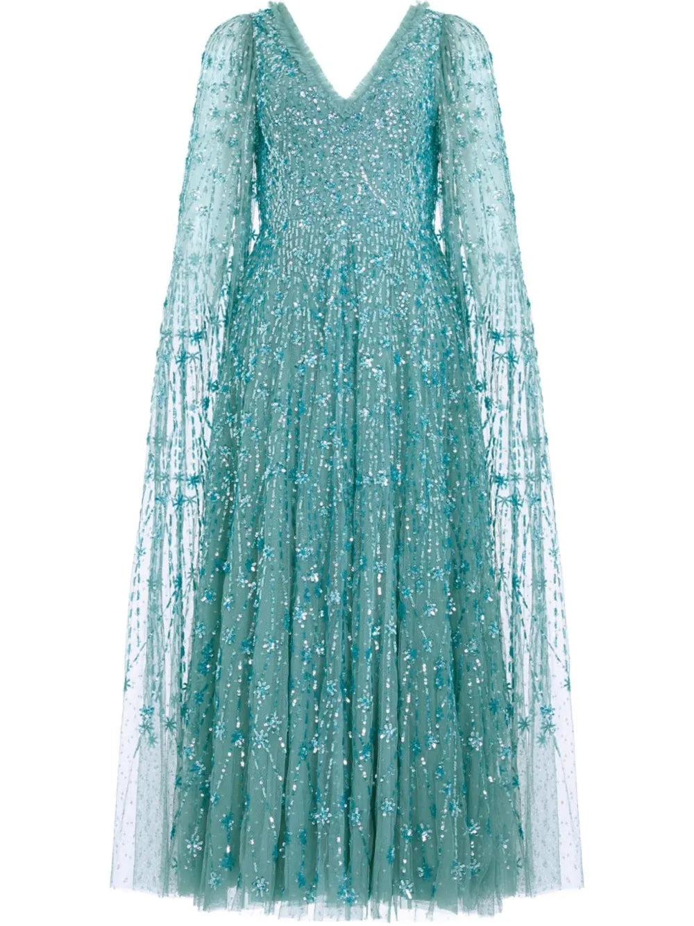 Sequin-Embellished Gown