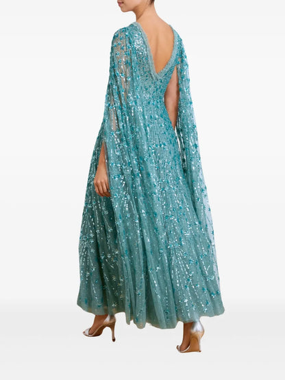 Sequin-Embellished Gown