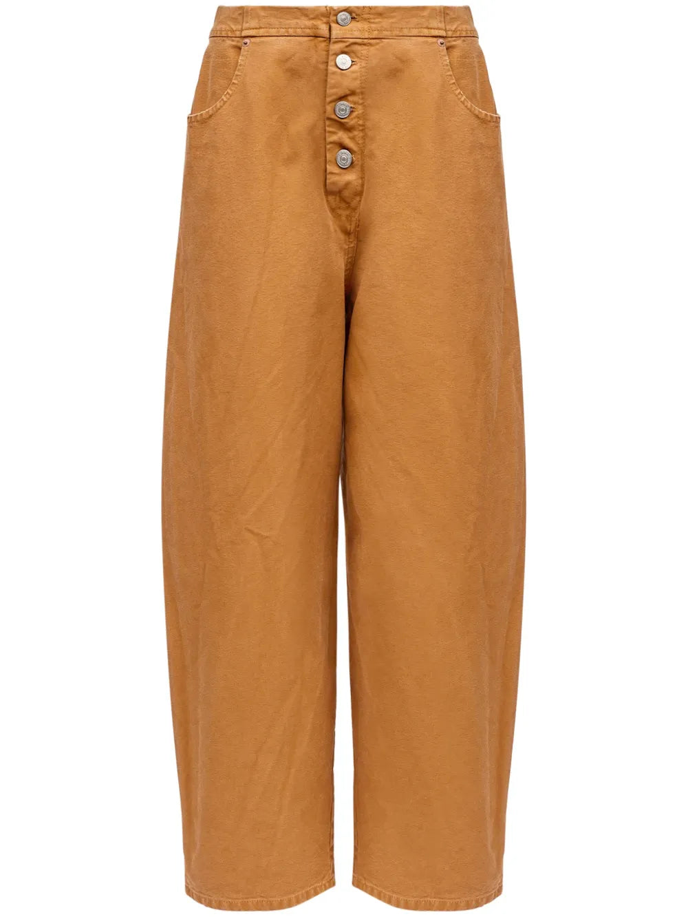 Button-Up Wide-Leg Jeans